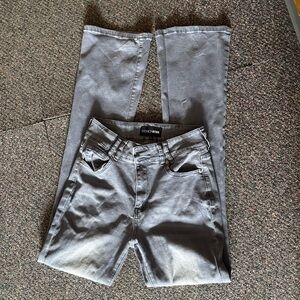 Fashion Nova Gray Flare & Wide Leg Jeans